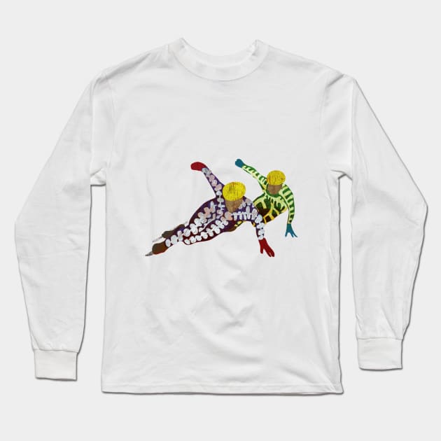 Short track skating Long Sleeve T-Shirt by louweasely